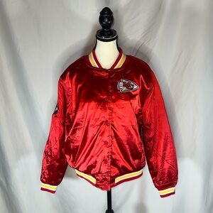 KC Chiefs Ultra Game Bomber Jacket Red Size Large New with Tags
